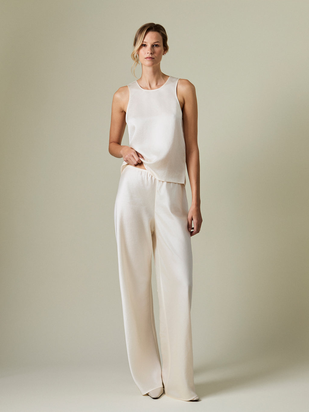 BADESSE SATIN BIAS TROUSER