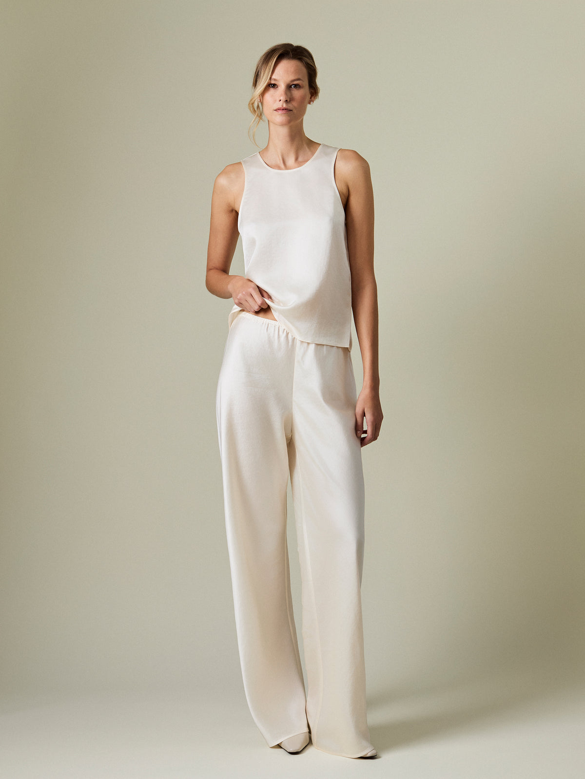BADESSE SATIN BIAS TROUSER