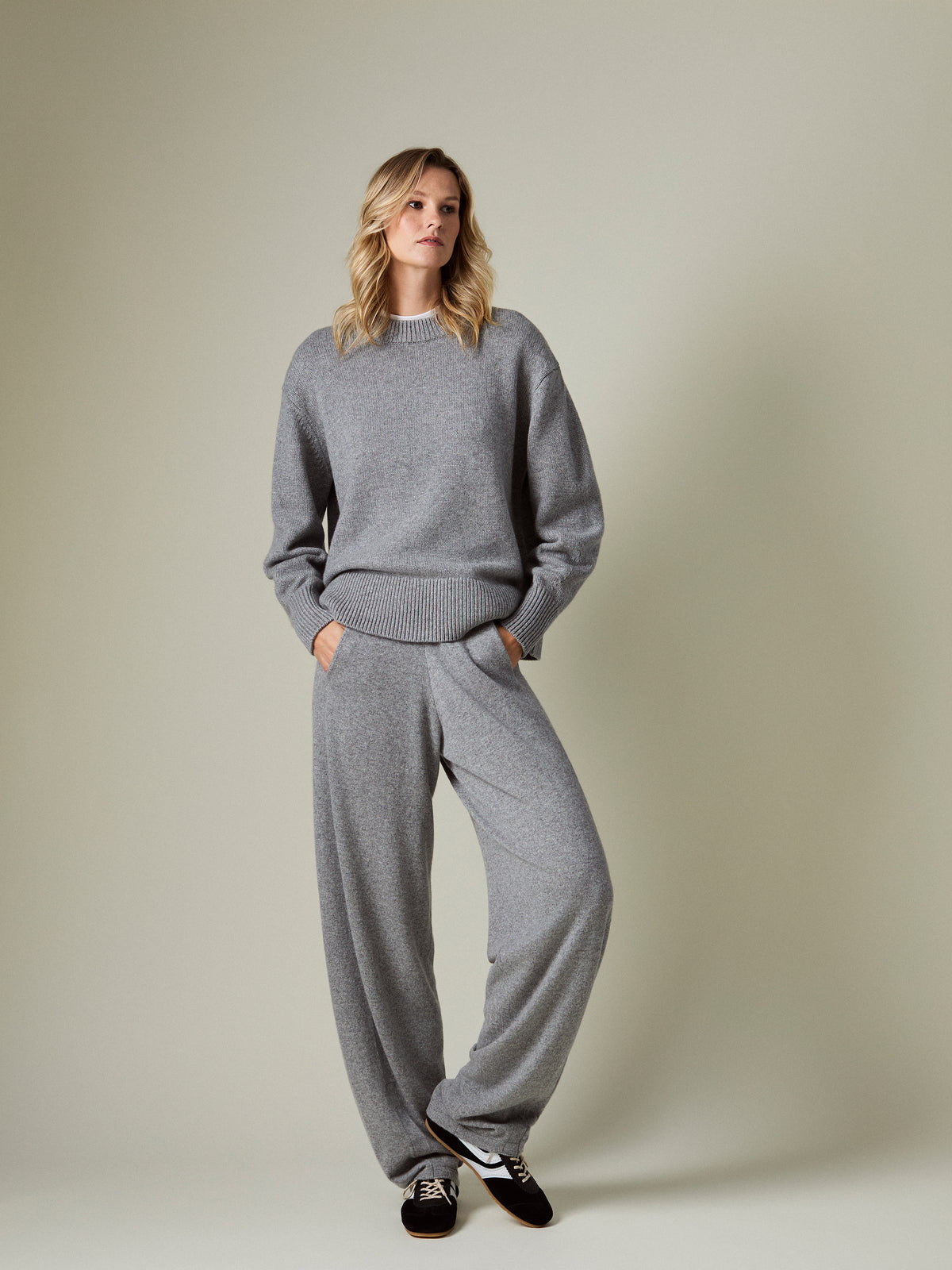 LENI CASHMERE CREW-NECK JUMPER