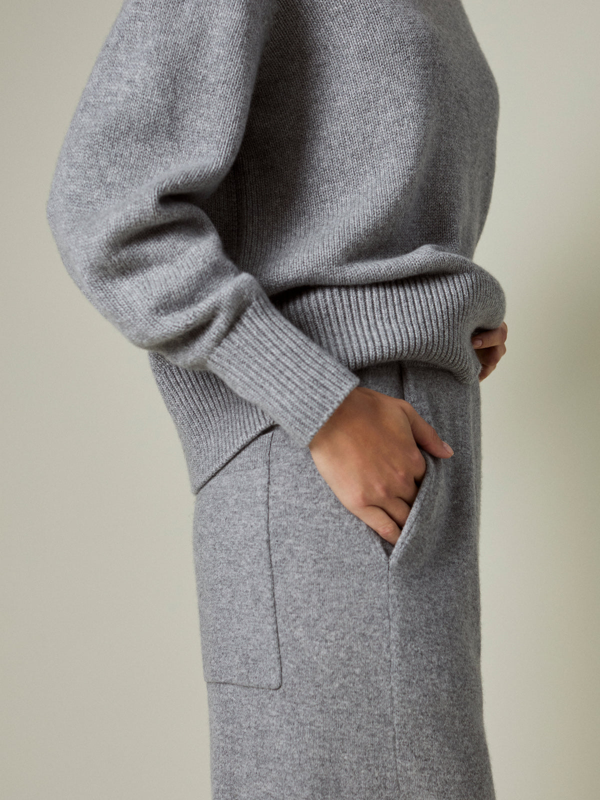 LENI CASHMERE WIDE-LEG TROUSER