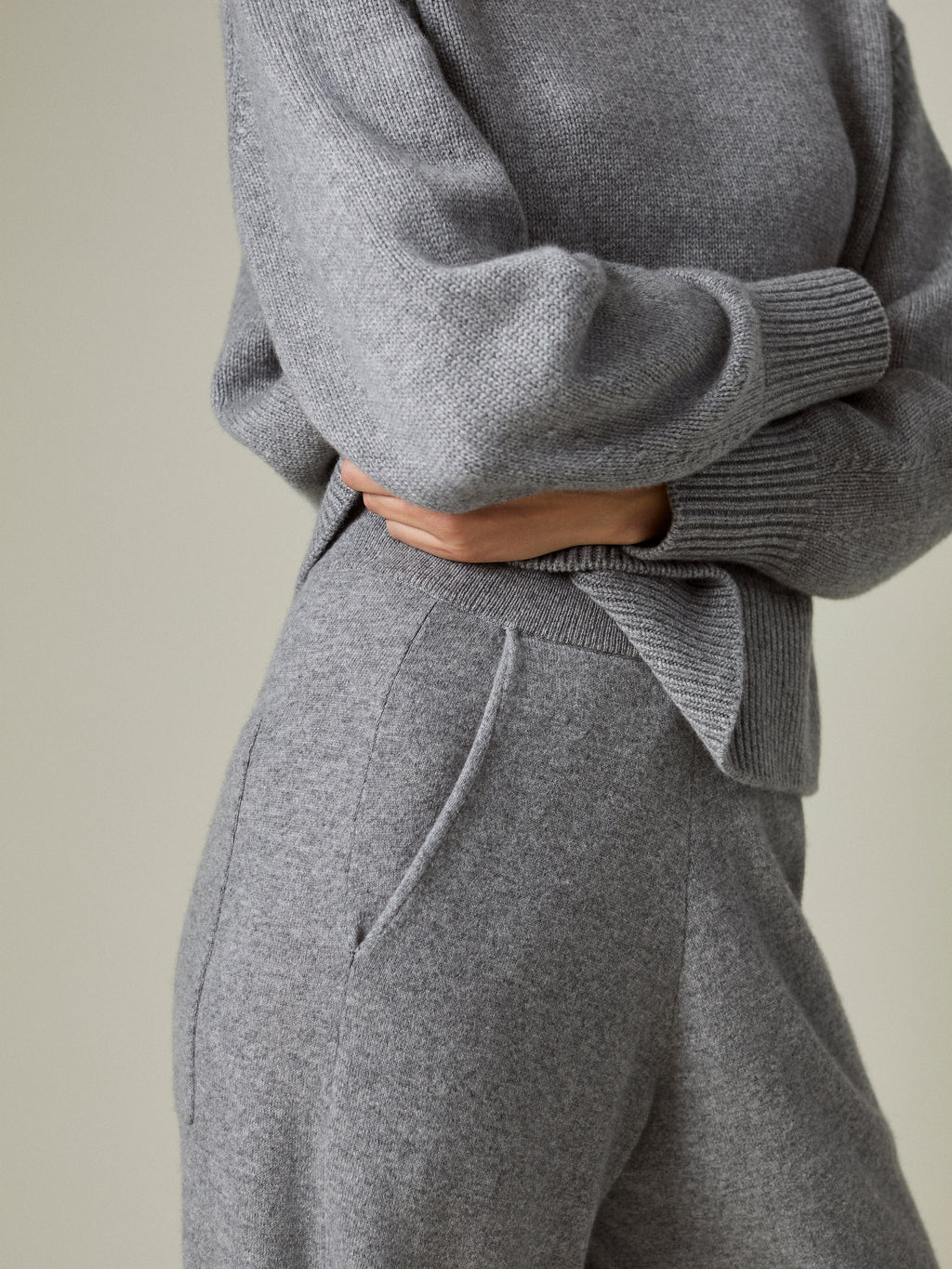 LENI CASHMERE WIDE-LEG TROUSER