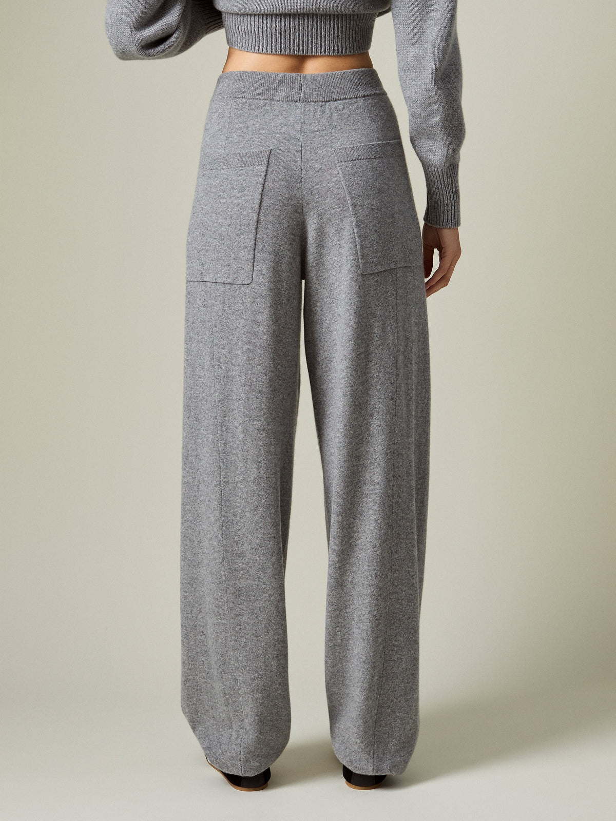 LENI CASHMERE WIDE-LEG TROUSER
