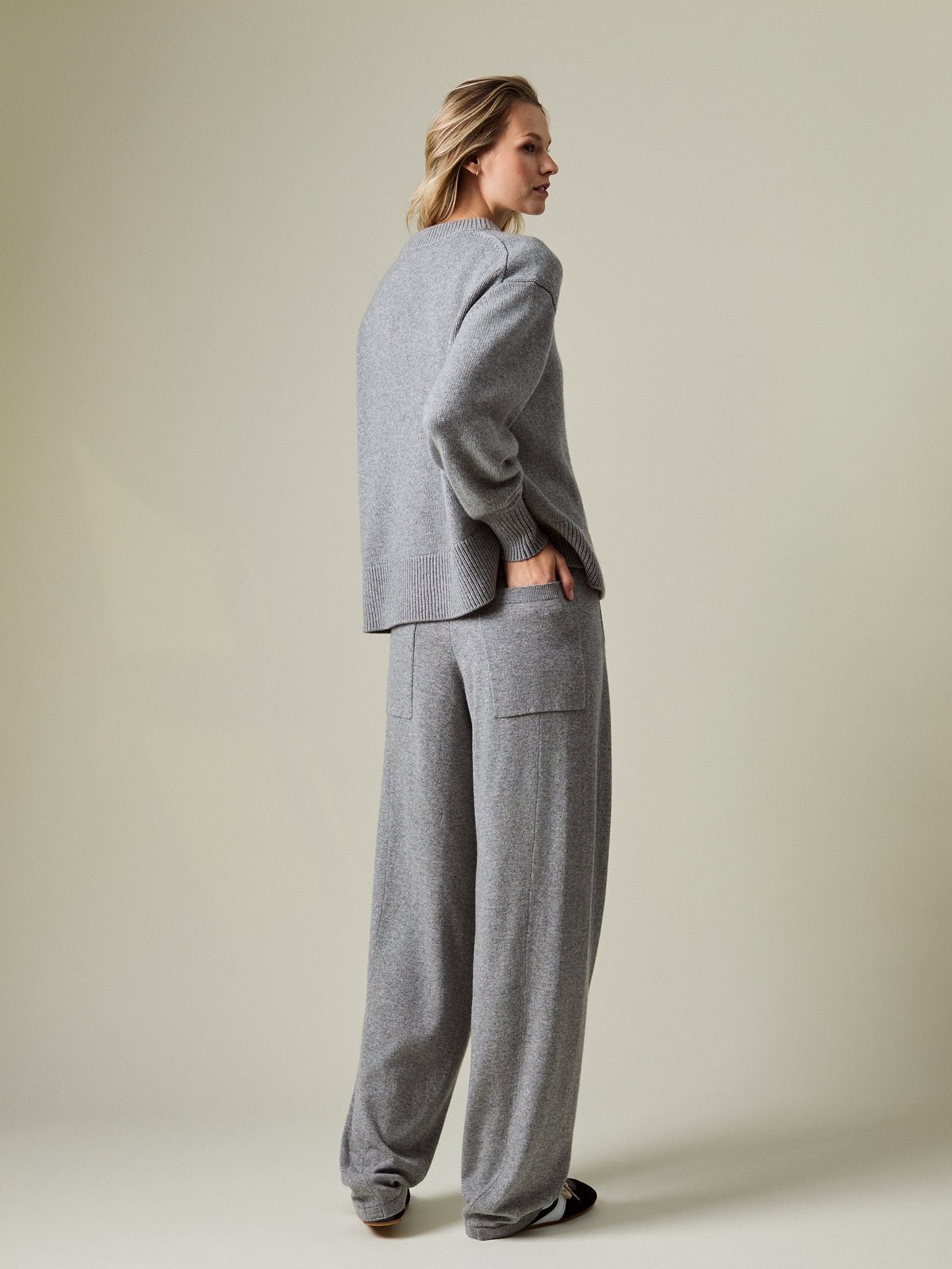 LENI CASHMERE WIDE-LEG TROUSER