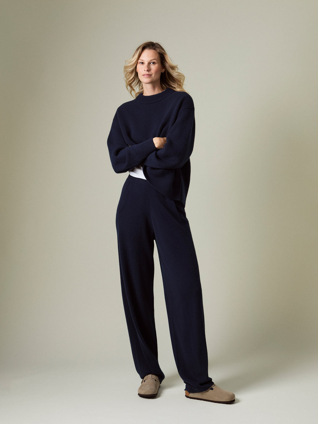 LENI CASHMERE CREW-NECK JUMPER