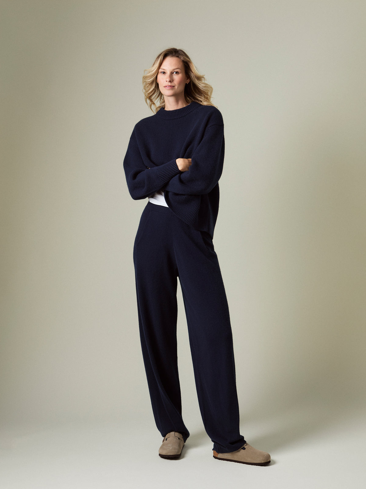 LENI CASHMERE CREW-NECK JUMPER