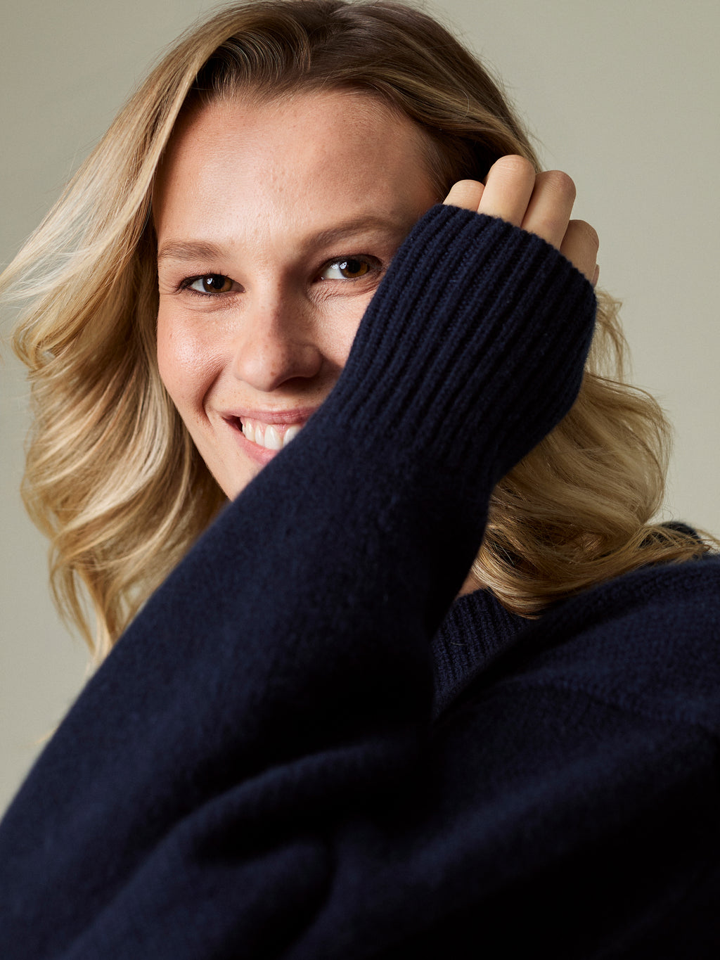 LENI CASHMERE CREW-NECK JUMPER