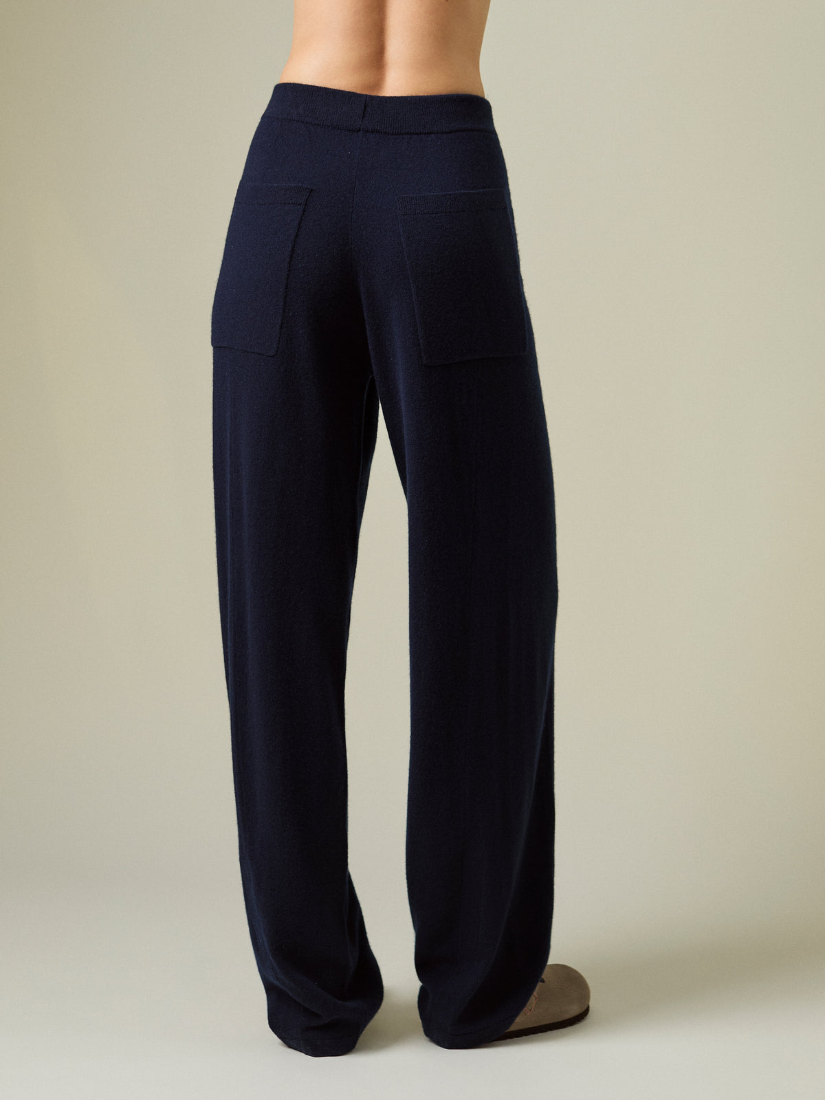 LENI CASHMERE WIDE-LEG TROUSER