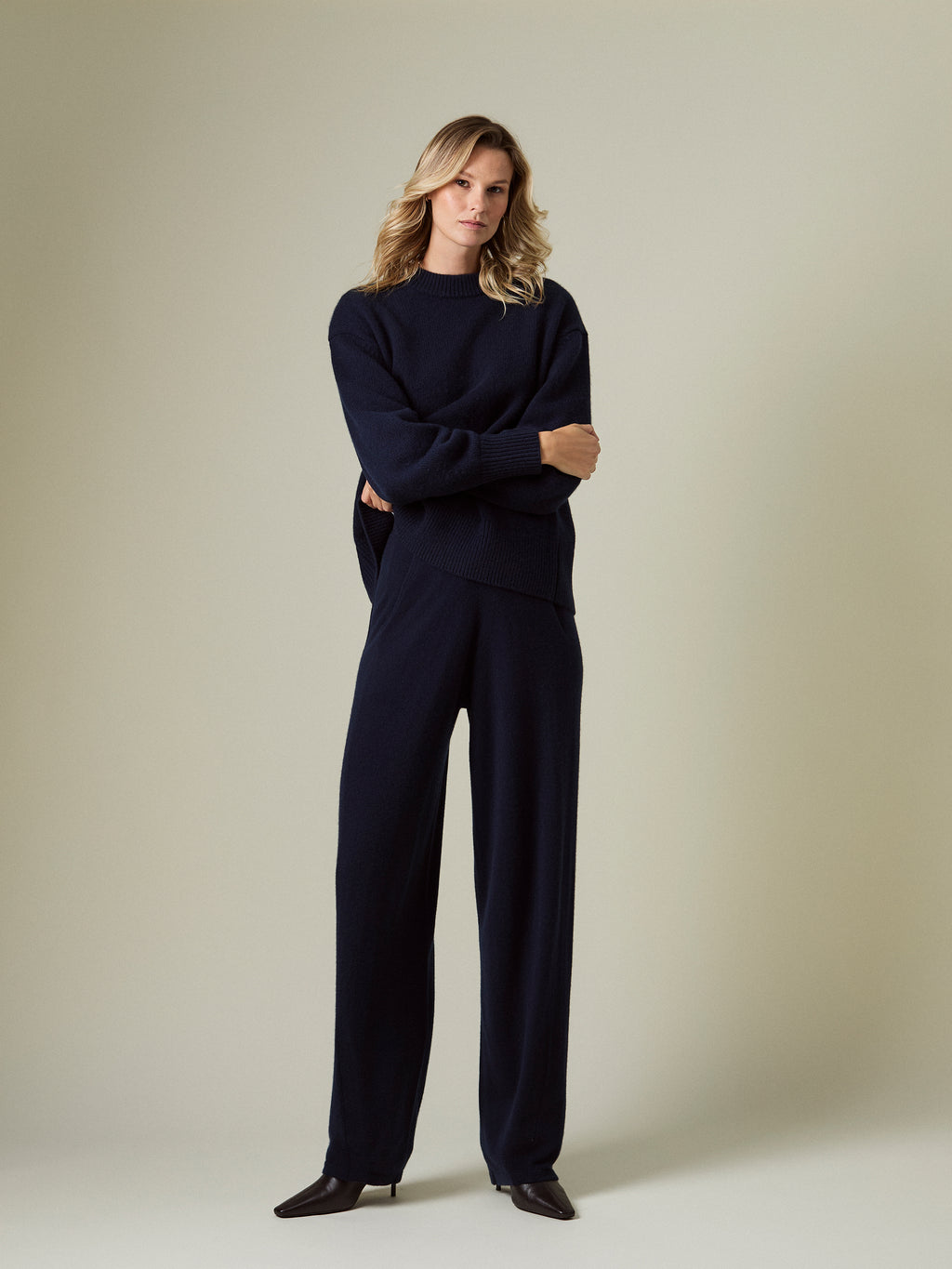 LENI CASHMERE CREW-NECK JUMPER