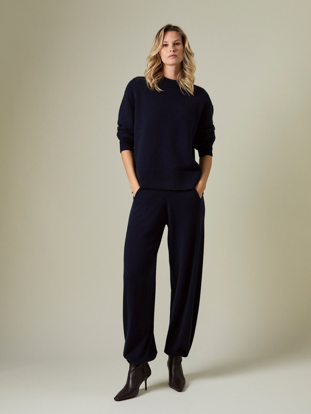 LENI CASHMERE WIDE-LEG TROUSER