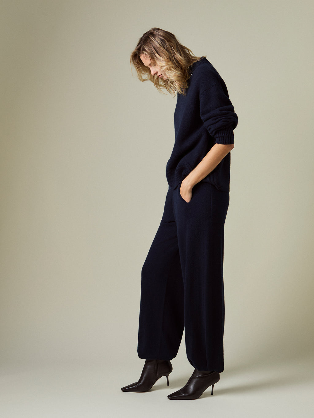 LENI CASHMERE WIDE-LEG TROUSER